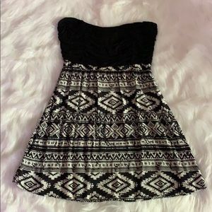 Aztec print dress